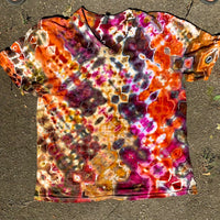 Glitch style short sleeve tshirt XL Gildan softstyle V-Neck