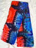 heart beat design rayon scarf approx 55x10"