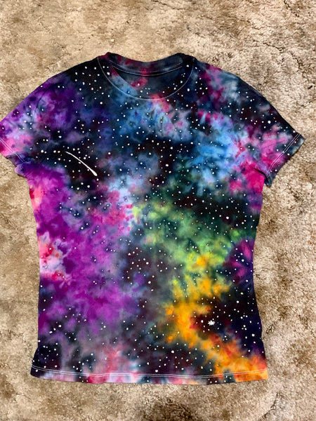 ladies small spiral galaxy tshirt