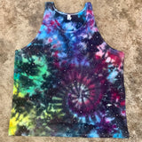 XL unisex tank top galaxy spiral