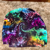 XL unisex long sleeve galaxy spiral