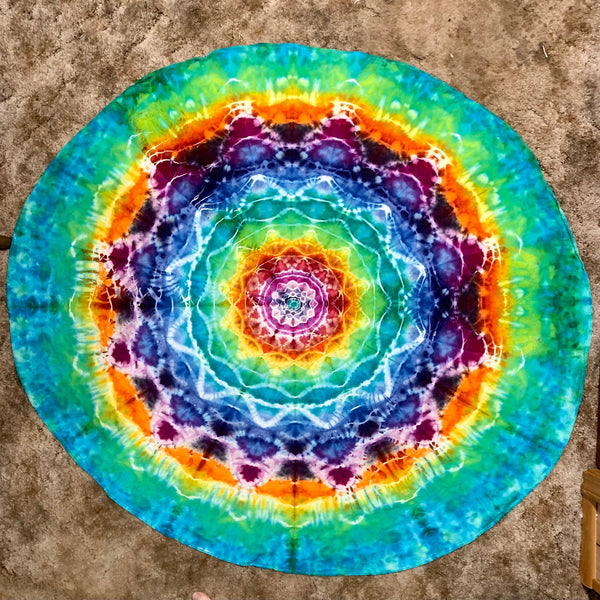 60” round mandala tablecloth